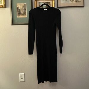 Aritzia Wilfred Black Knit Dress | Size L |